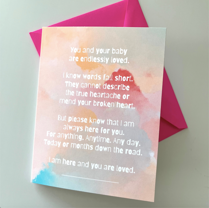 Pregnancy + Infant Loss Card